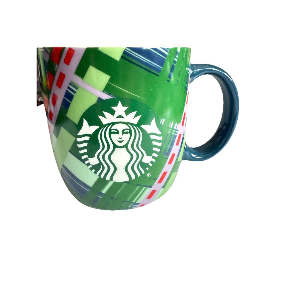 NEW!‎ Starbucks 2020 Holiday Christmas Plaid  Coffee Mug 18 oz